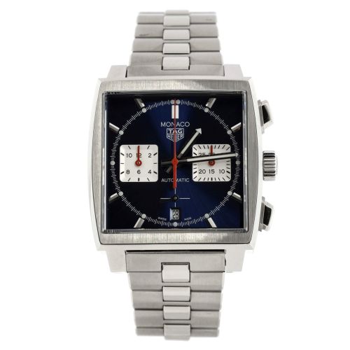 Monaco Calibre Heuer 02 Chronograph Automatic Watch Stainless Steel 39